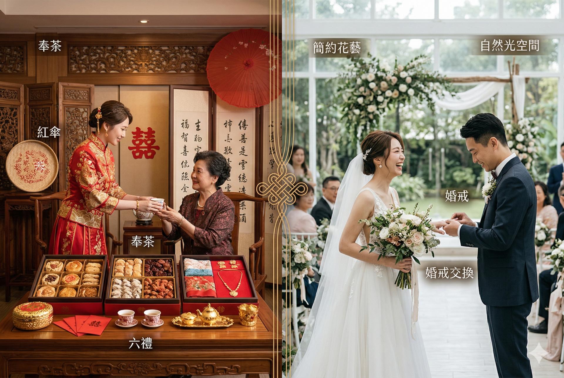 傳統和現代-從訂婚到結婚習俗大不同