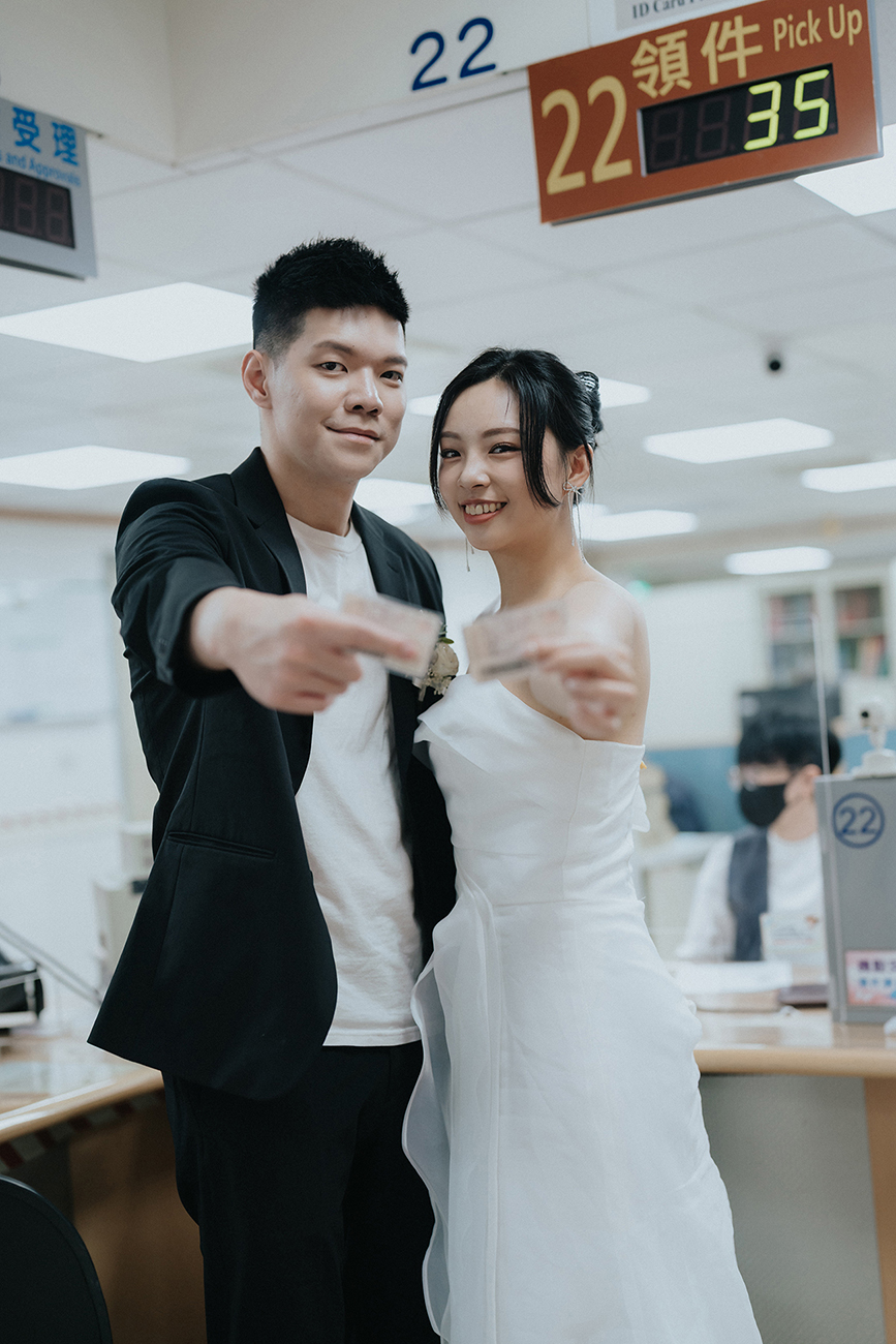 [結婚登記] Bobo＆Tiana 登記日@內湖戶政事務所